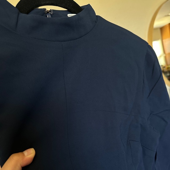 House of CB 'Mahalia' Navy Long Sleeve Mini Dress NWOT Size S regular length - Picture 6 of 13